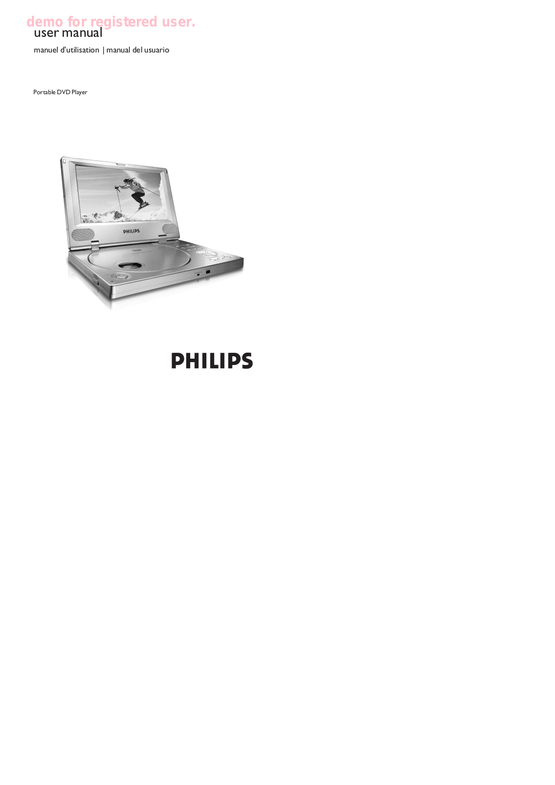 Philips PET810/37B User Manual