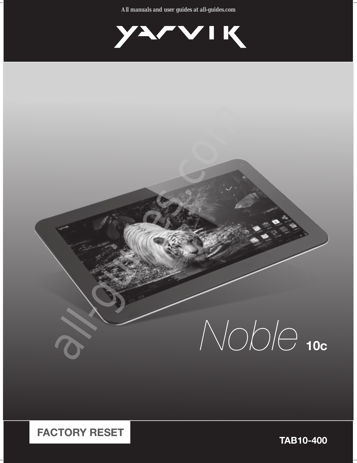 Yarvik Noble 10C, TAB10-400 User Manual