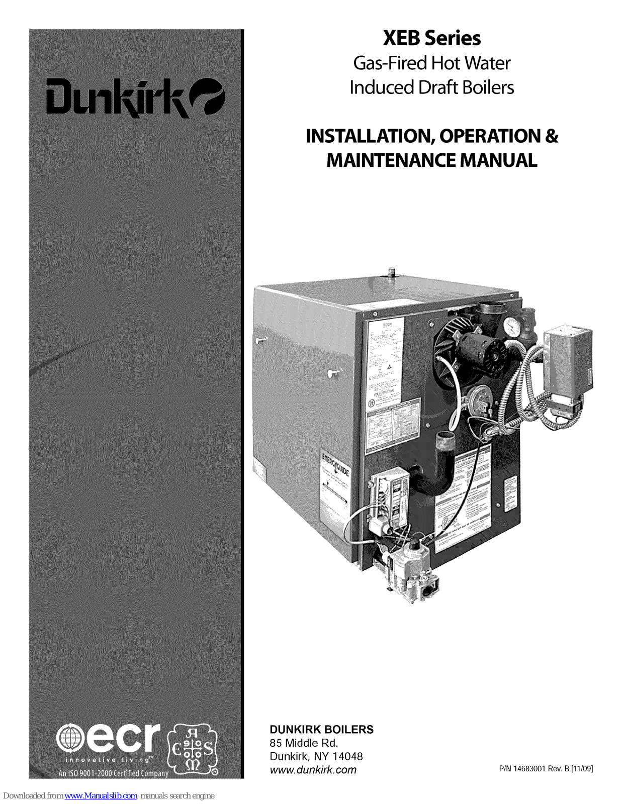 Dunkirk XEB-3, XEB-5, XEB-4, XEB-7, XEB-2 Installation, Operation & Maintenance Manual - ManualMachine.com