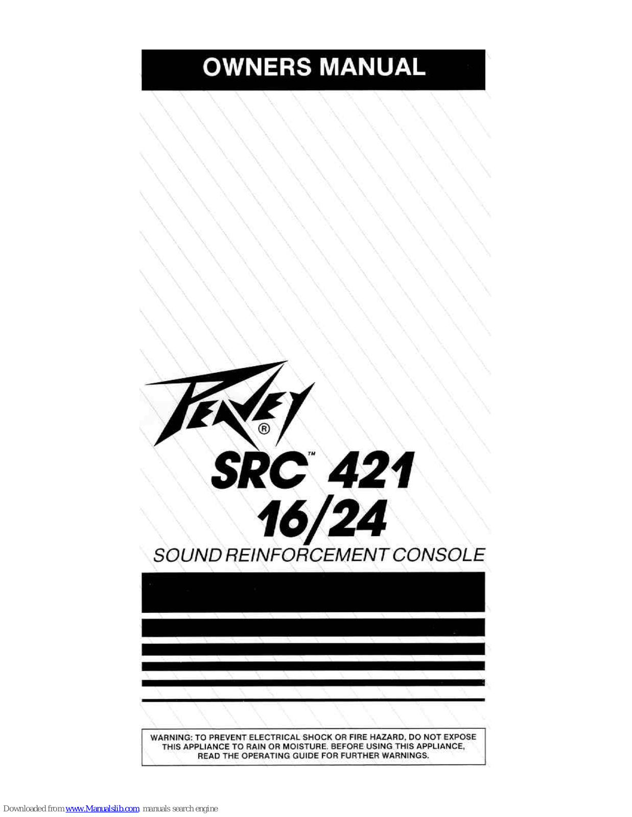 Peavey SRC 421-24, SRC 421 Owner's Manual