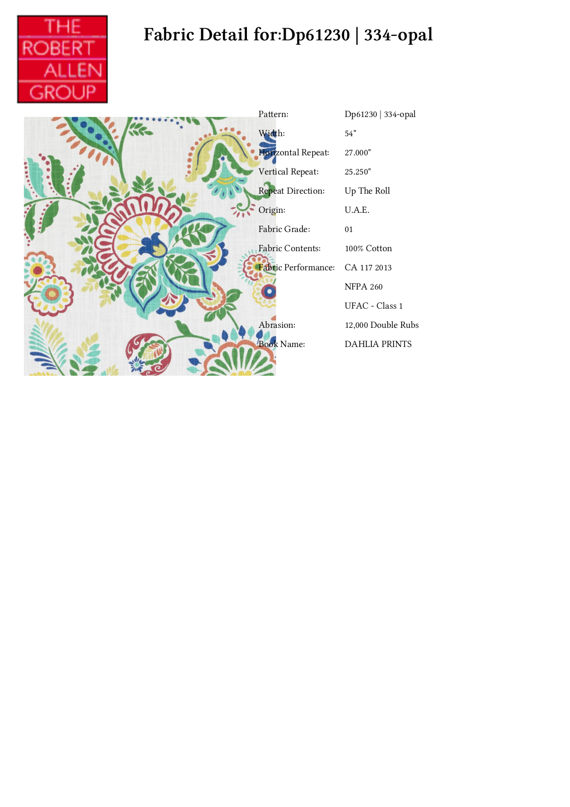 Duralee CRAL5896 Specifications - ManualMachine.com