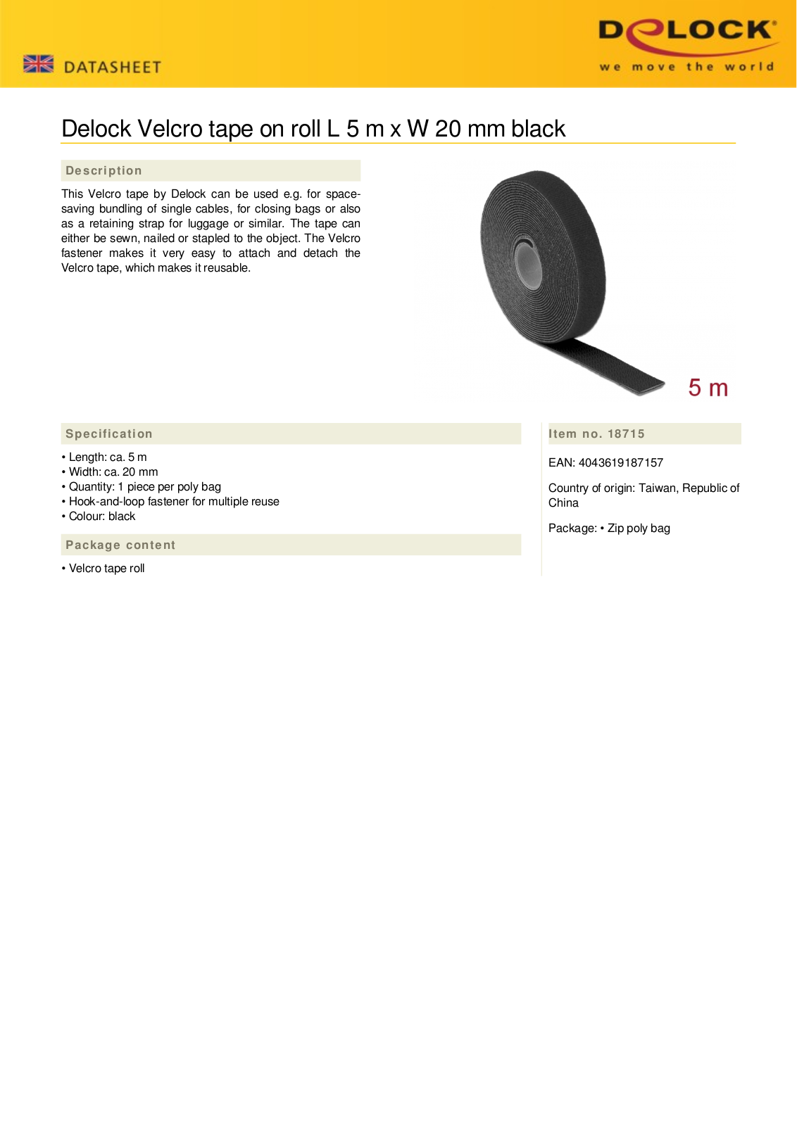 DELOCK 18715 Datasheet - ManualMachine.com