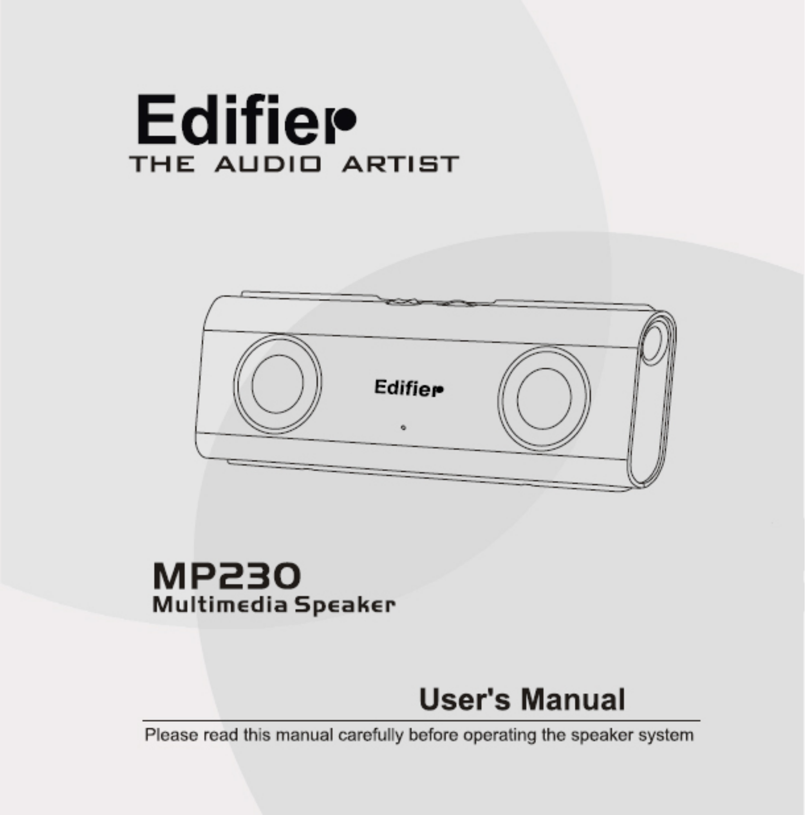 Edifier MP230 User Manual