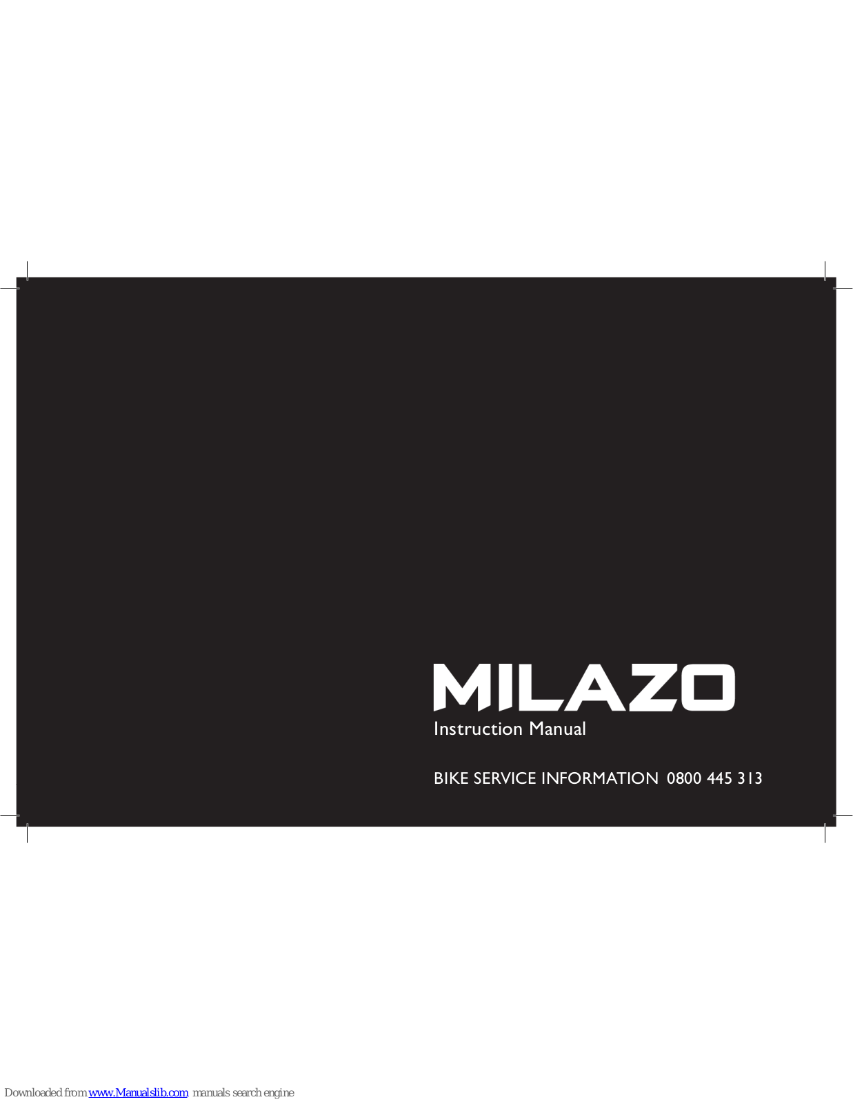 Milazo Adult Bicycles, Cruiser, Suspension, BMX, Racing Instruction Manual