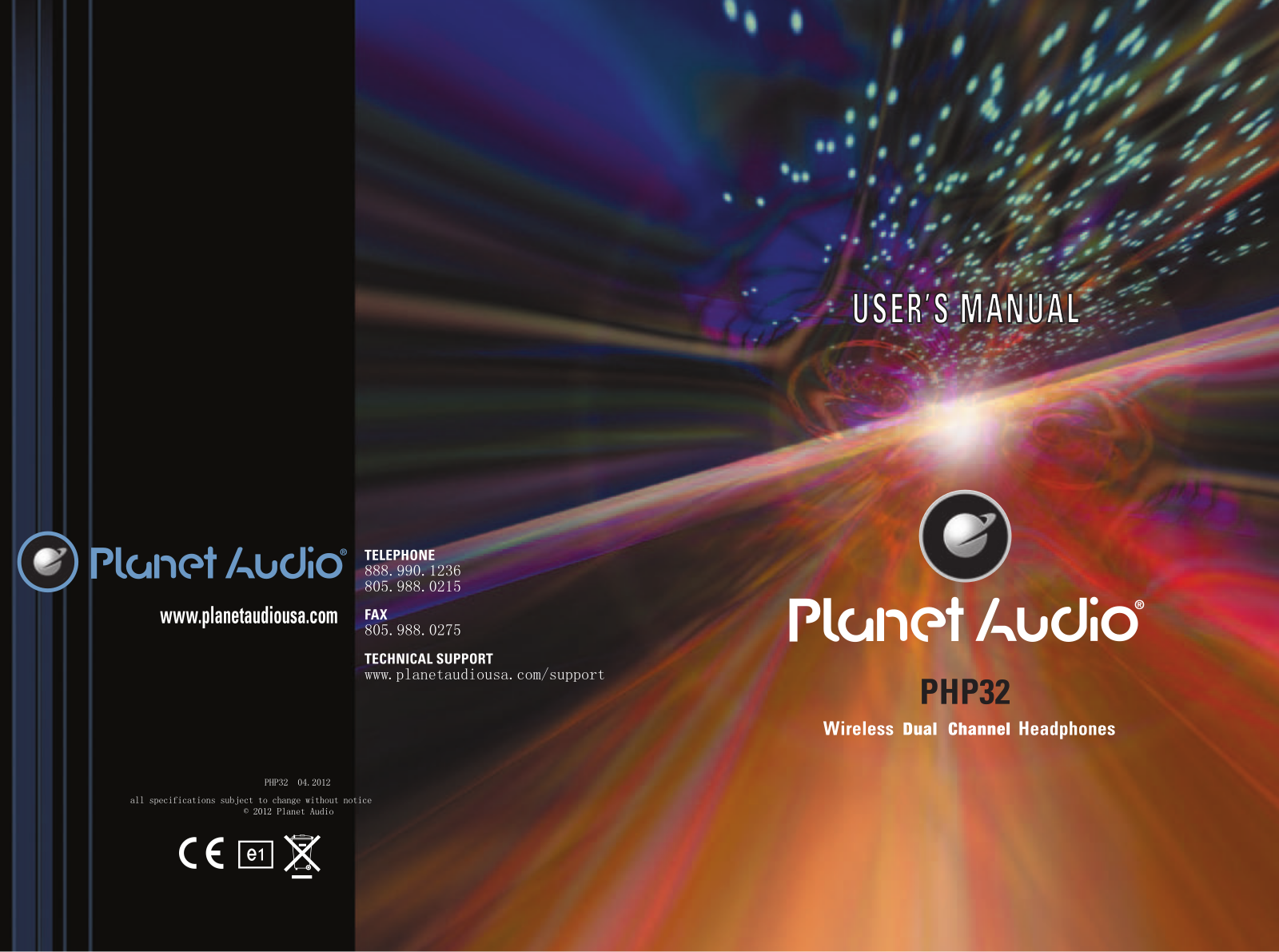 Planet Audio PHP32 User Manual