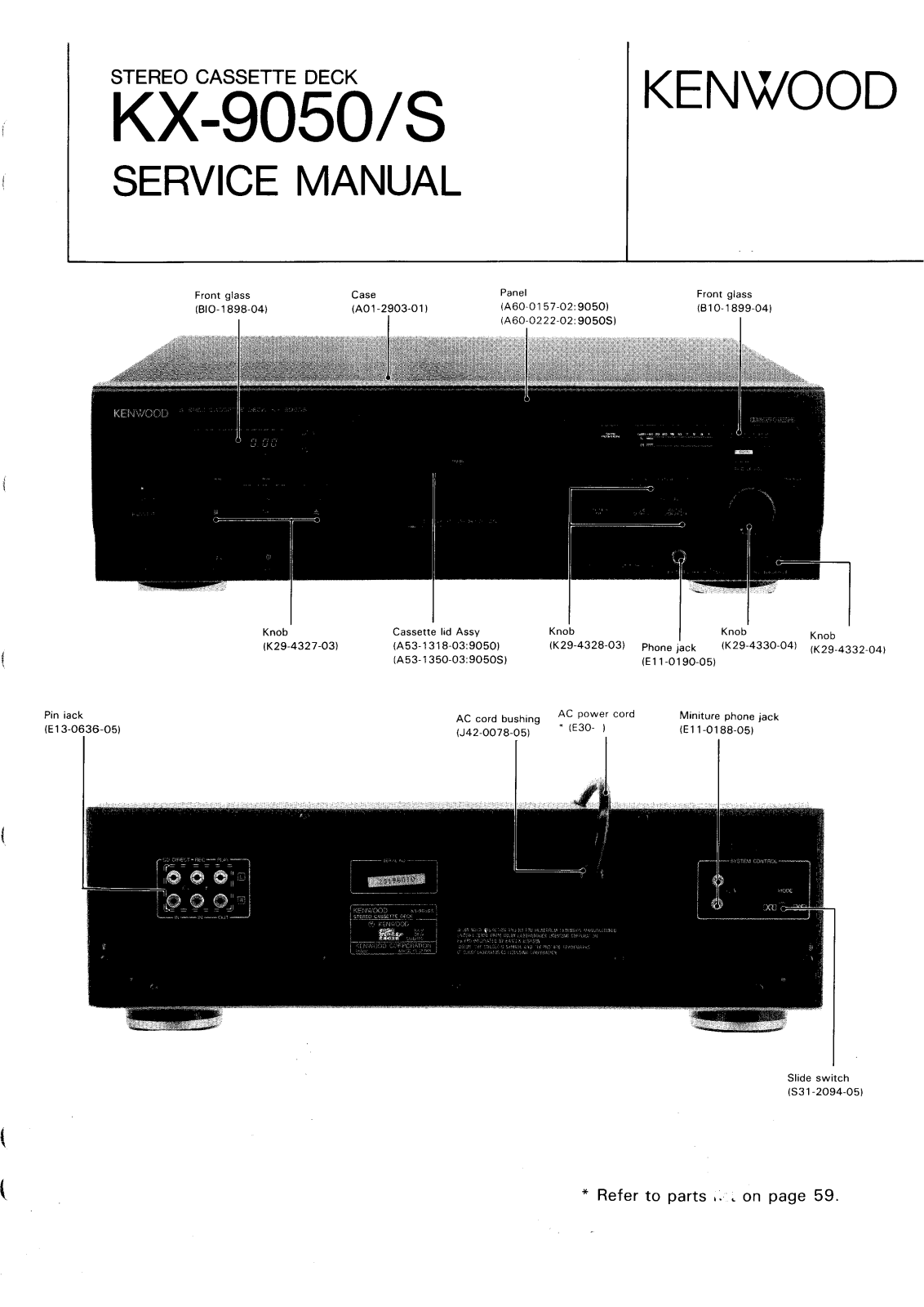 Kenwood KX-9050-S Service Manual
