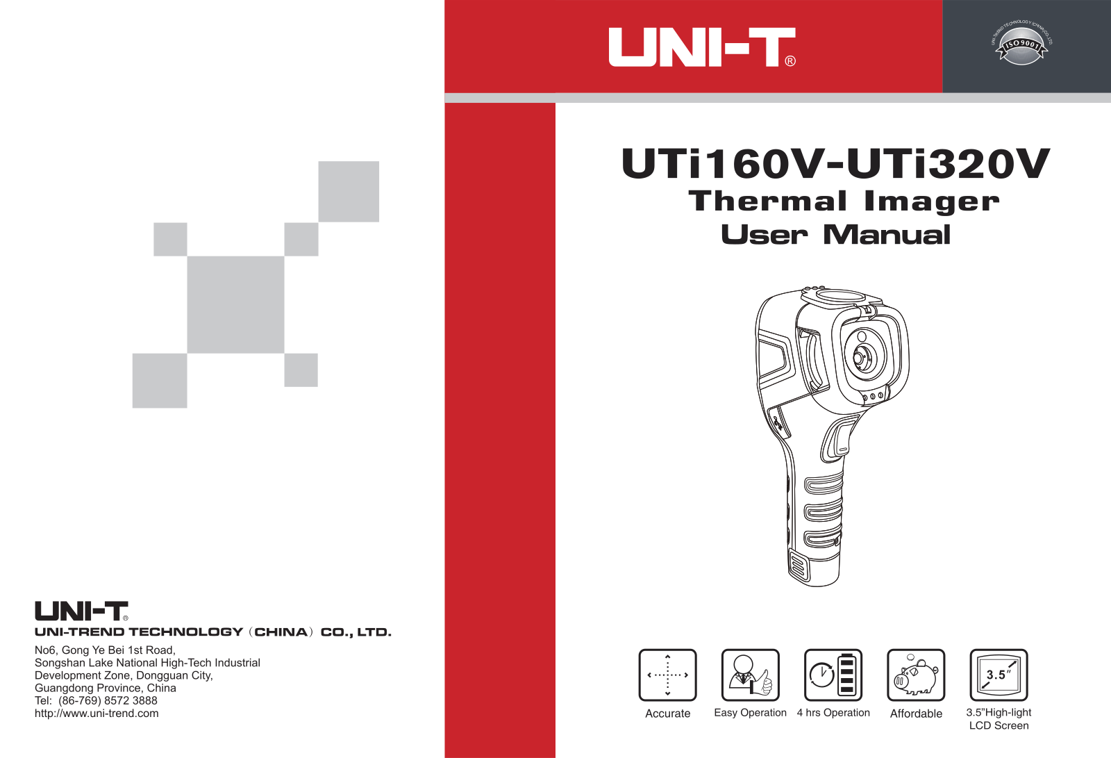 UNI-T UTi320V, UTi160V User Manual