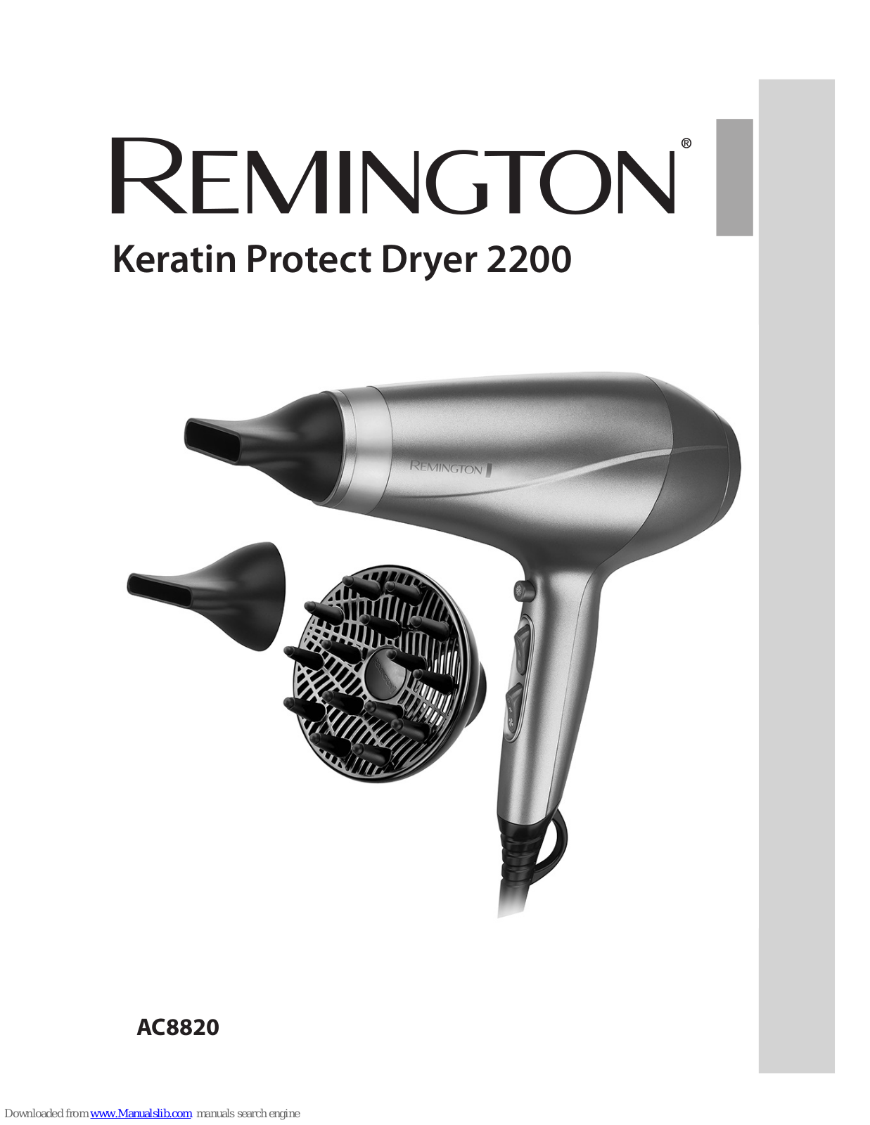 Remington Keratin Protect 2200, AC8820 User Manual