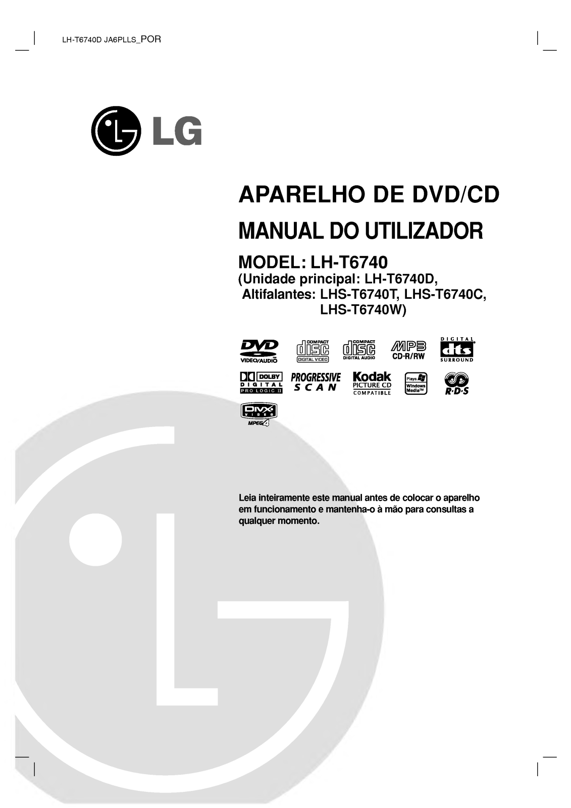 Lg LH-T6740 User Manual