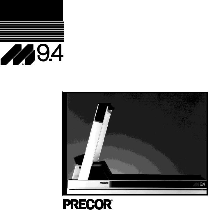 Precor M9.4 User Manual