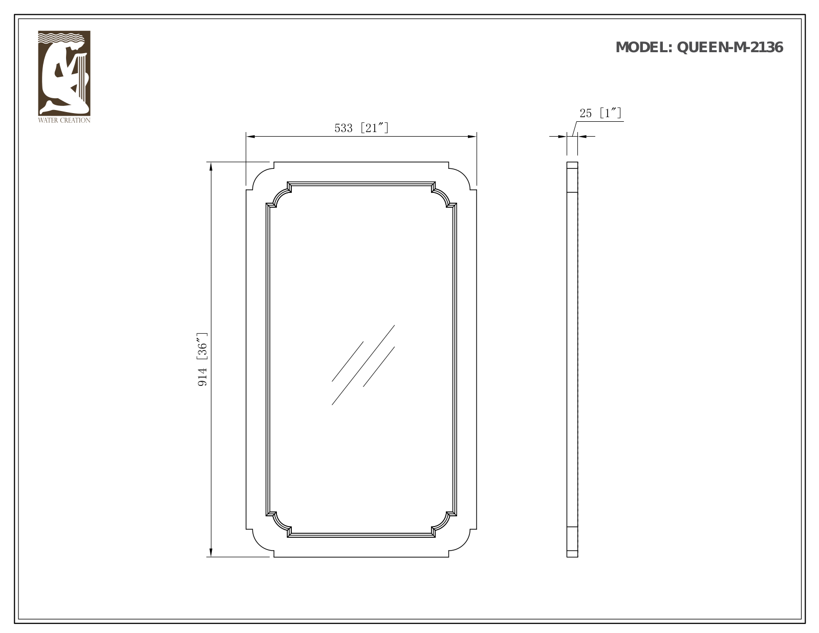 Water Creation VQU048QCPW58, VQU024QCCG68, VQU024QCCG43, VQU024QCCG02, VQU024QCPW53 Specifications