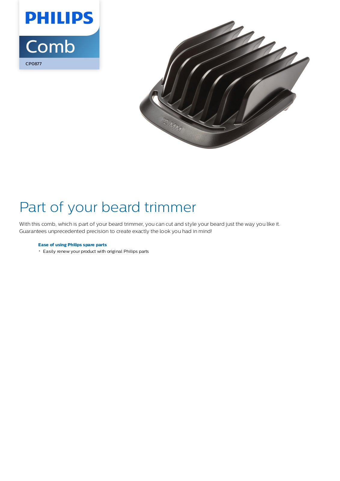 Philips CP0877/01 leaflet - ManualMachine.com