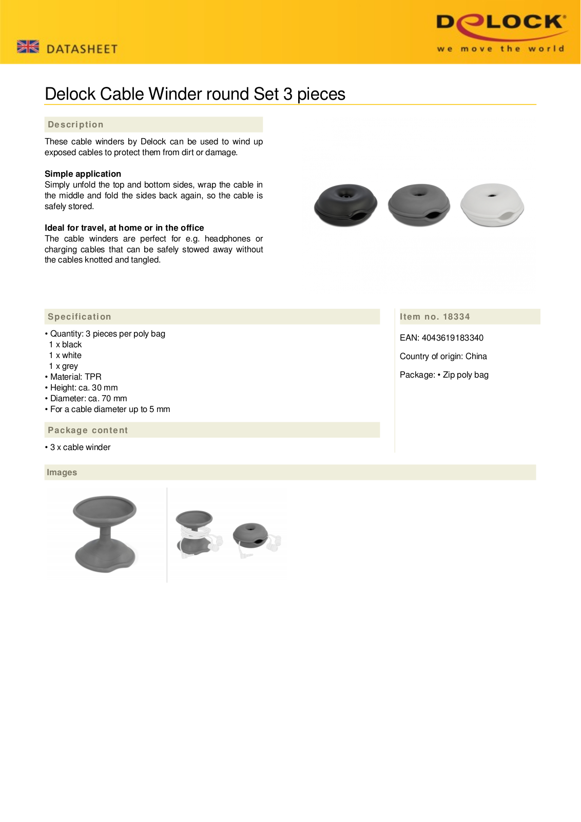 DELOCK 18334 Datasheet - ManualMachine.com