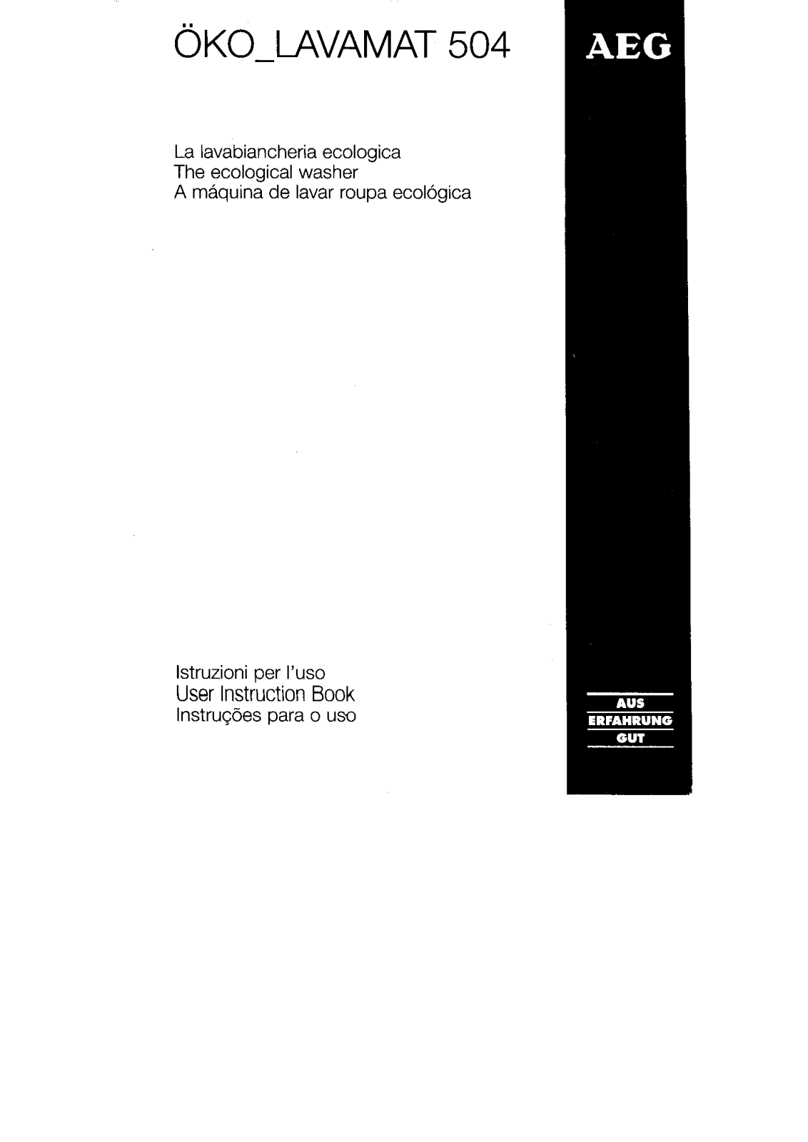 AEG OKOLAV.504 User Manual