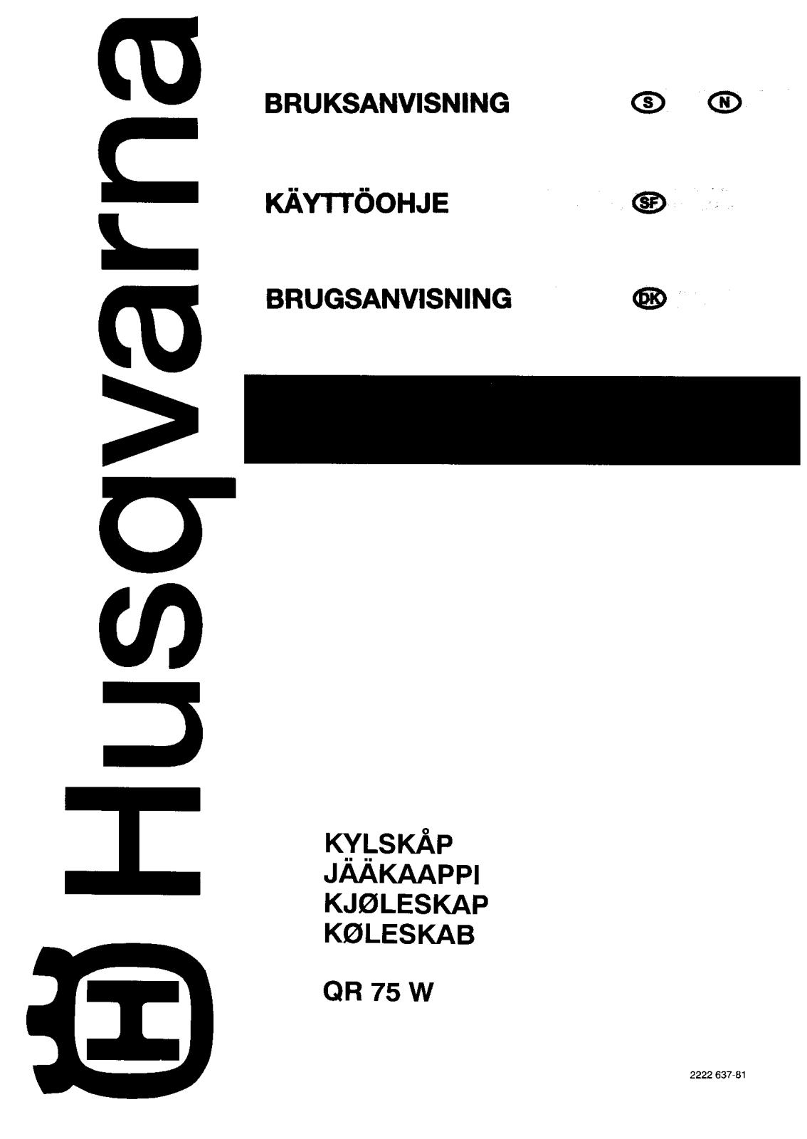 Husqvarna QR75W User Manual