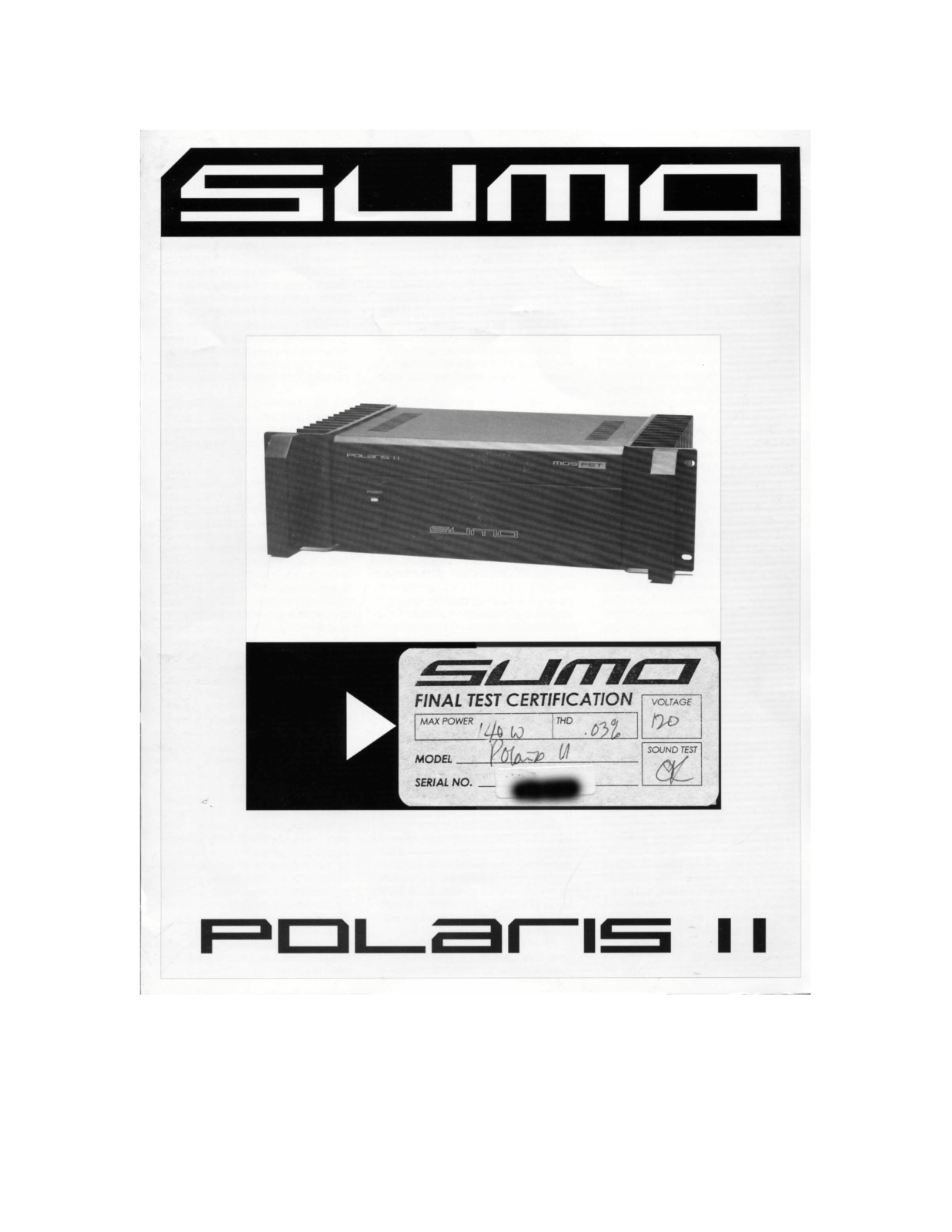 Sumo Polaris Mk2 Schematic