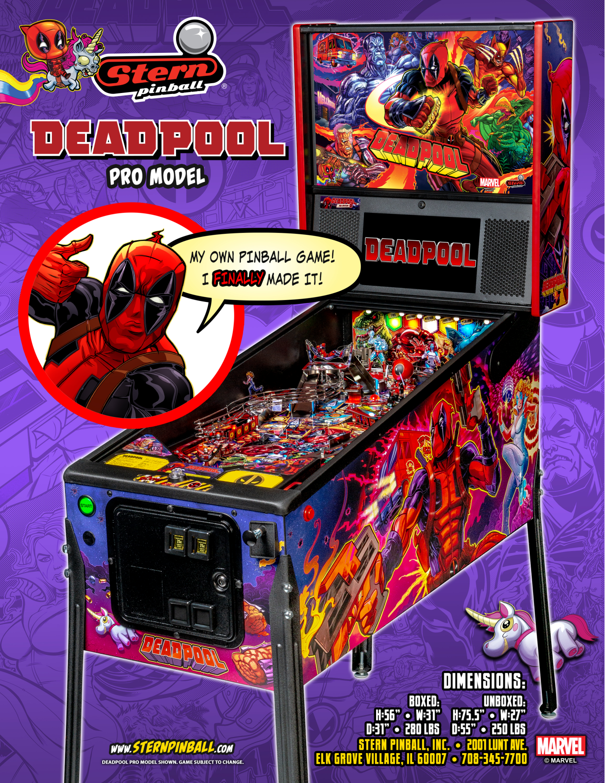 Stern Pinball DEADPOOL PRO Brochure