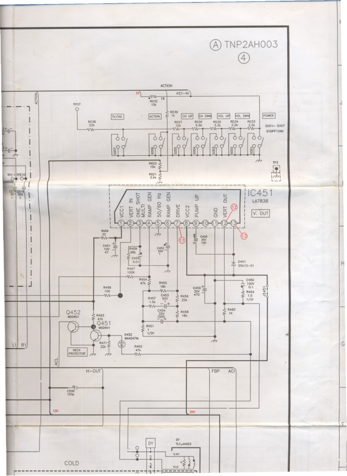 Panasonic CT 2502HV Diagram
