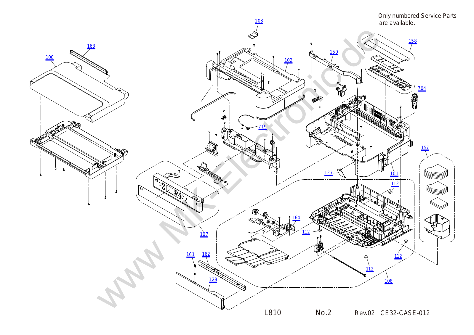 Epson L810 Exploded Diagrams 5058