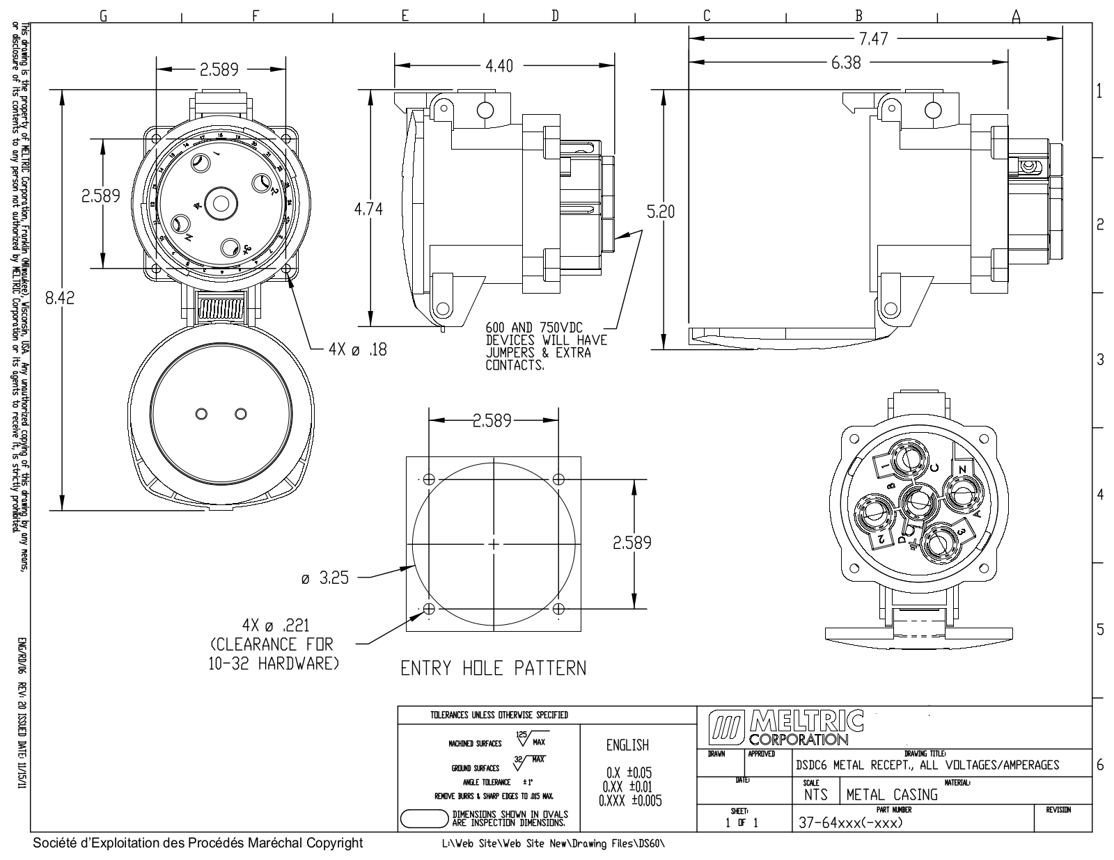 Meltric 37-64xxx Reference Drawing