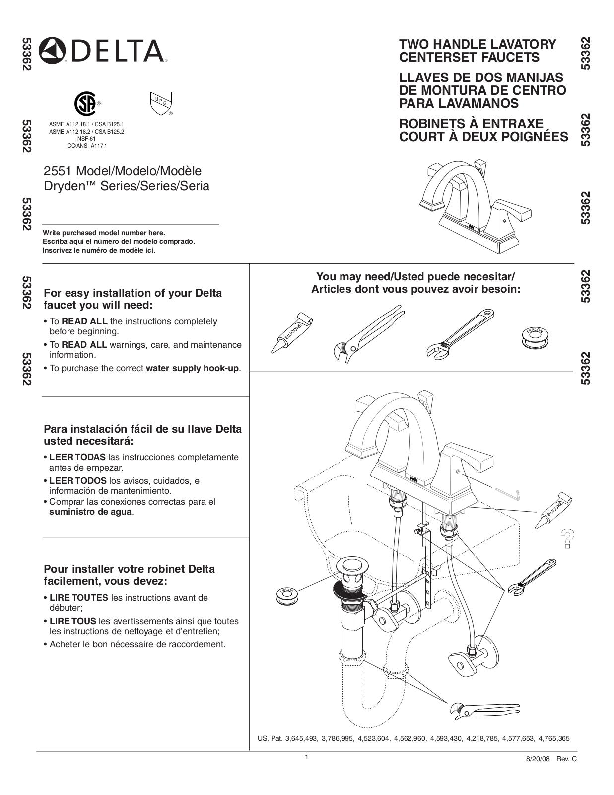 Delta 2551 User Manual