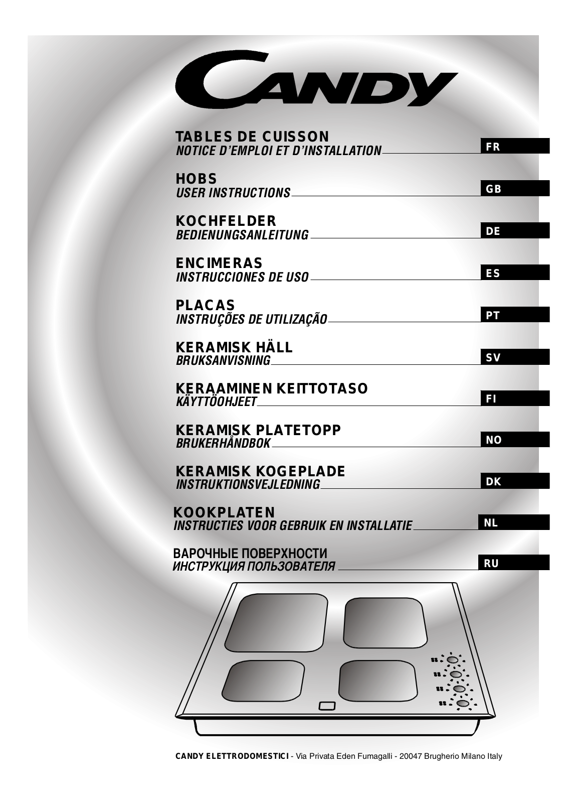 CANDY PVC 460 C, PVD 647, PVD630C User Manual