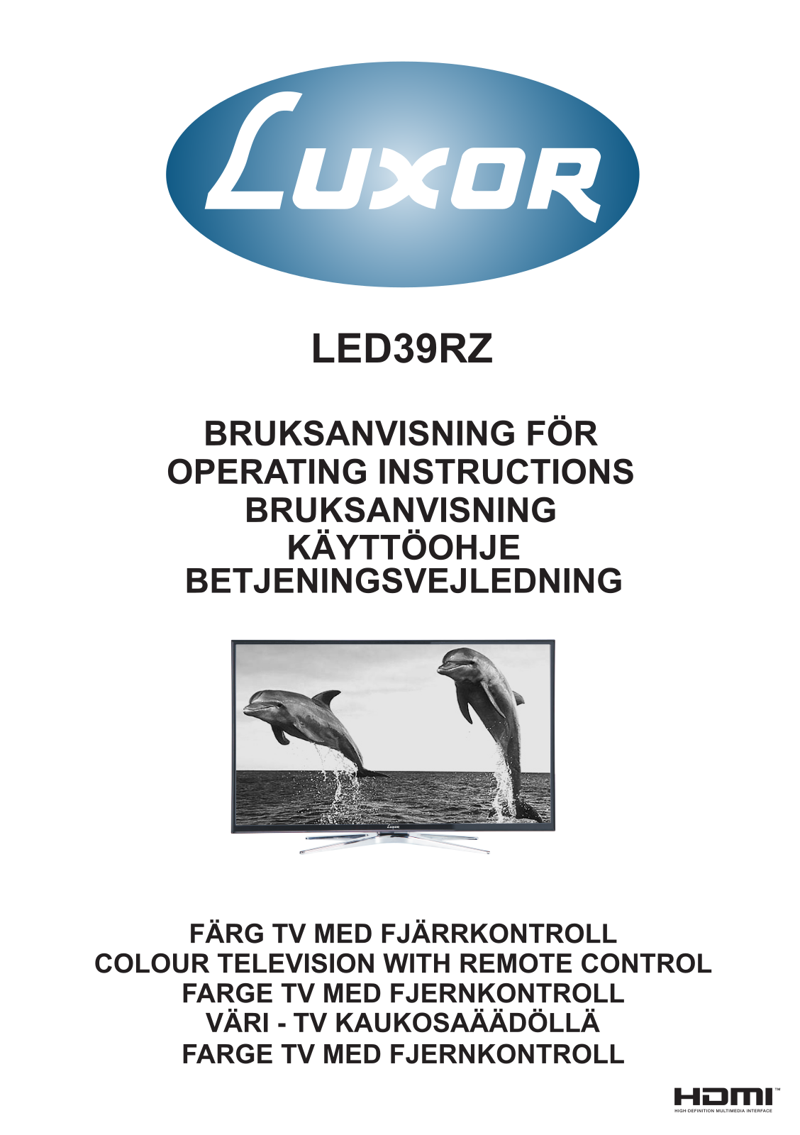 Luxor LED39RZ User Manual