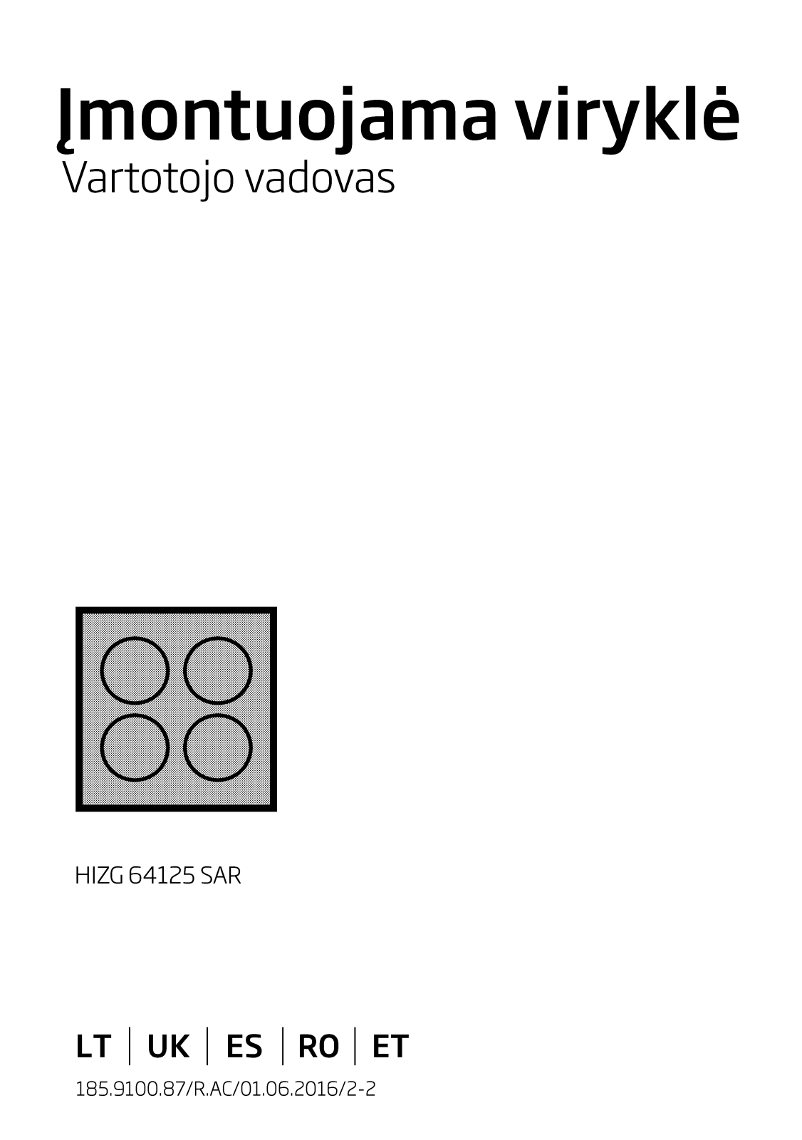 Beko HIZG64125SAR User manual