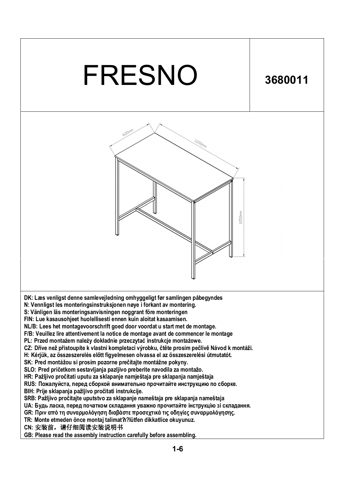 JYSK Fresno User Manual