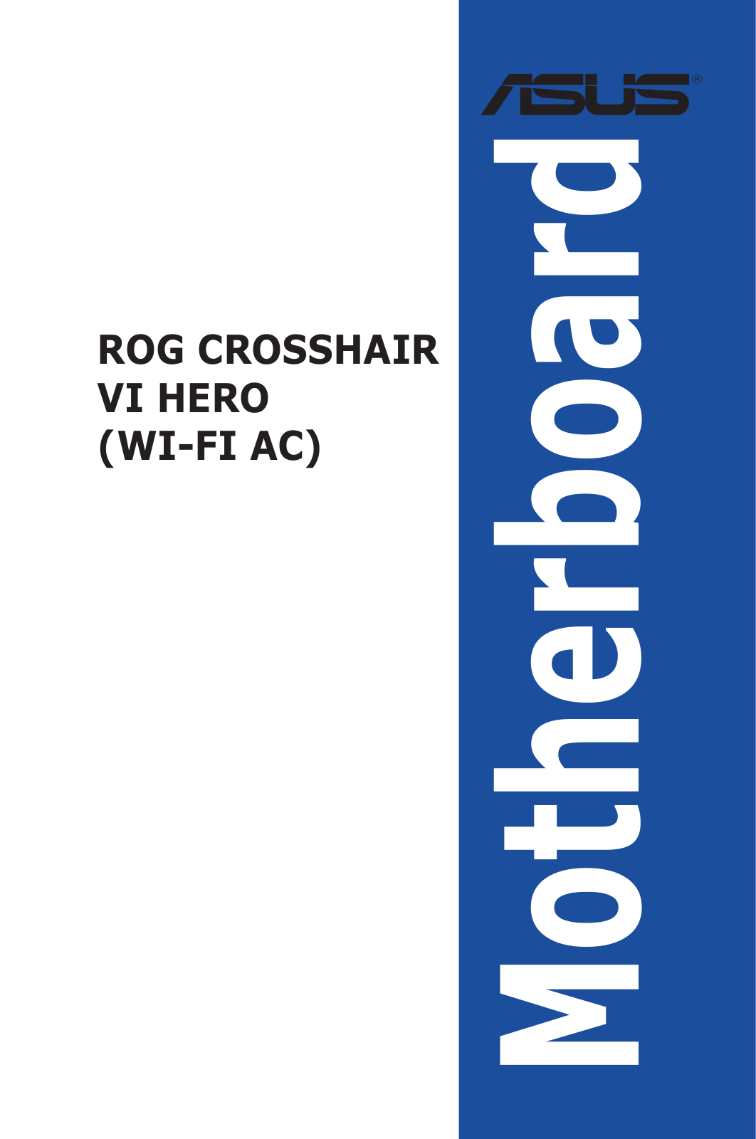 ASUS ROG Crosshair VI Hero Service Manual