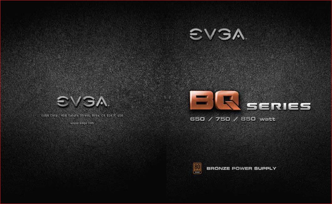 EVGA 750 BQ operation manual