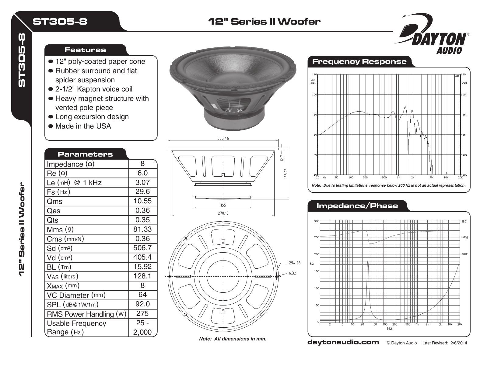 Dayton ST305-8 User Manual