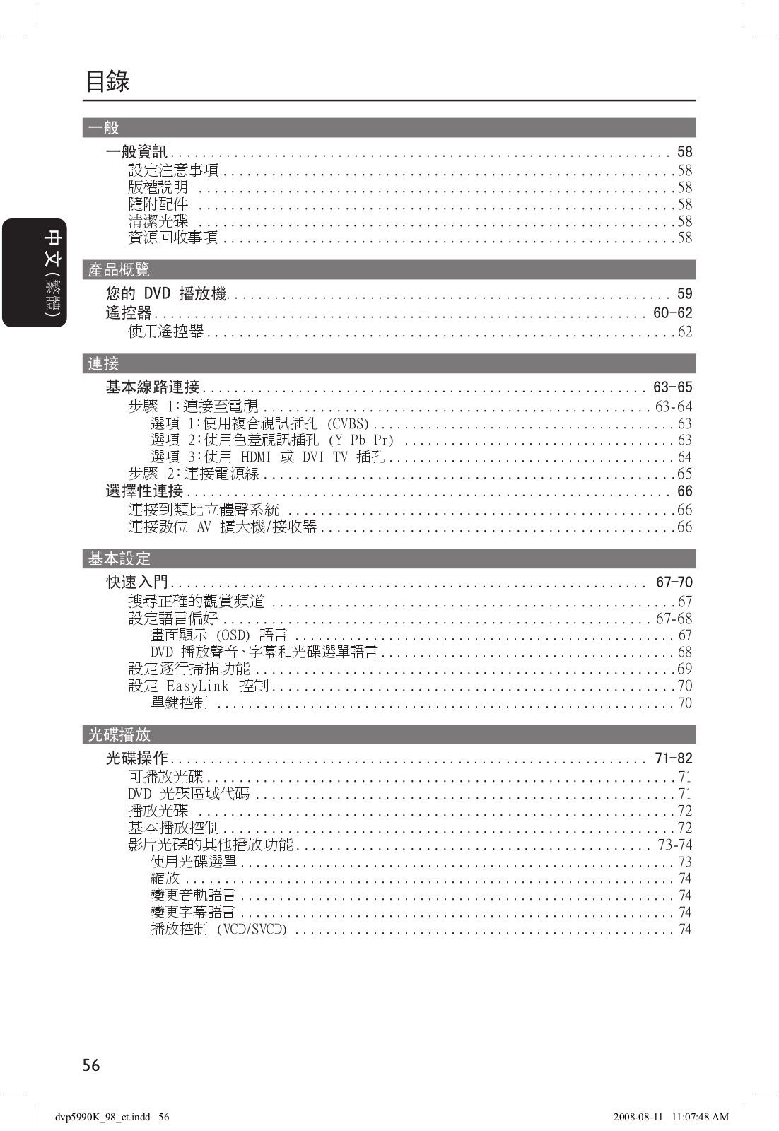 Philips DVP5990K User Manual