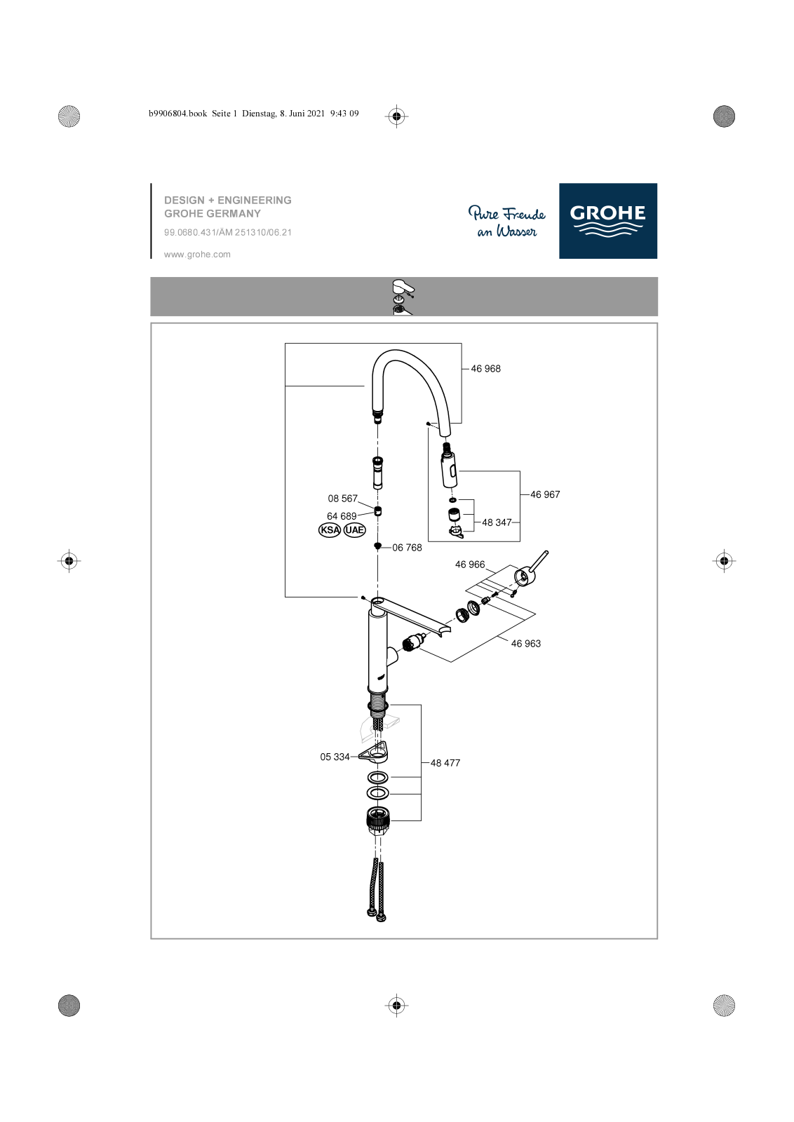 Grohe 99.0680.431 User manual