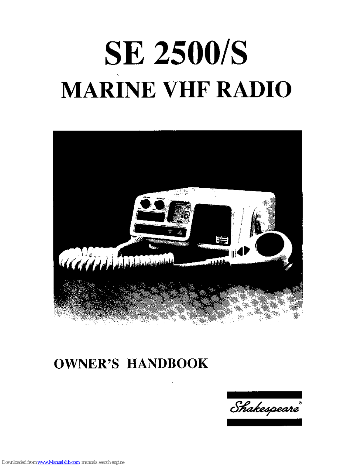 Shakespeare Electronic SE 2500 Owner's Handbook Manual