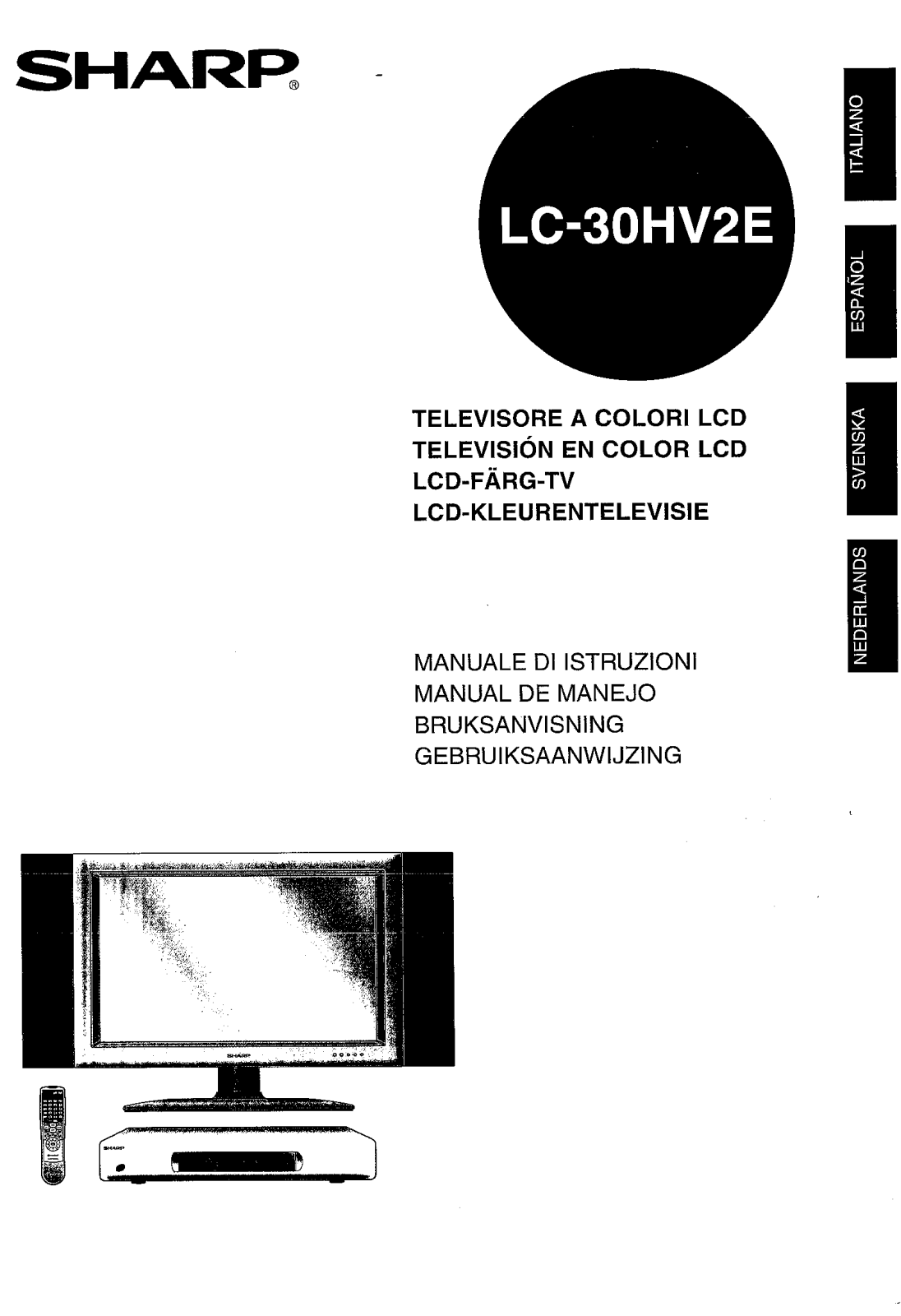 Sharp LC-30HV2E User Manual