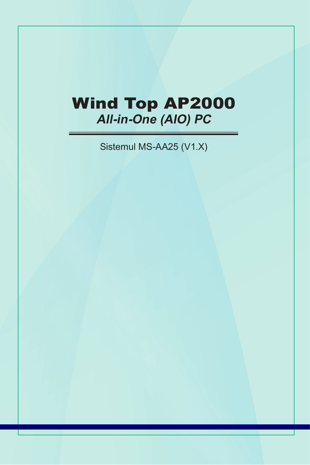 Msi WIND TOP AP2000 User Manual