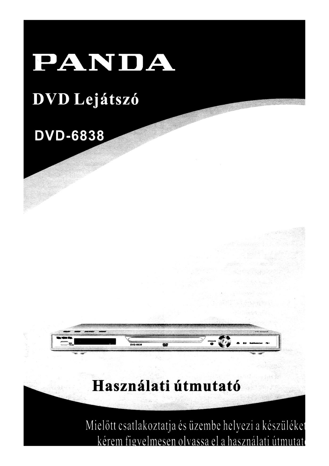 Panda DVD-6838 User Manual