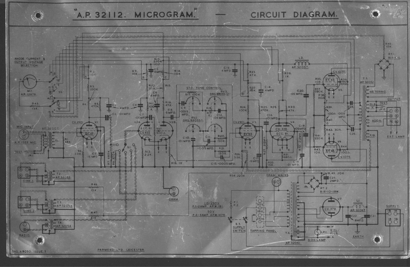 Parmeco AP-32112 Schematic