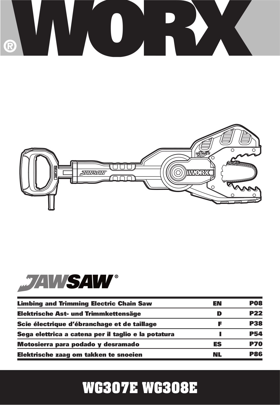 WORX WG307E User Manual