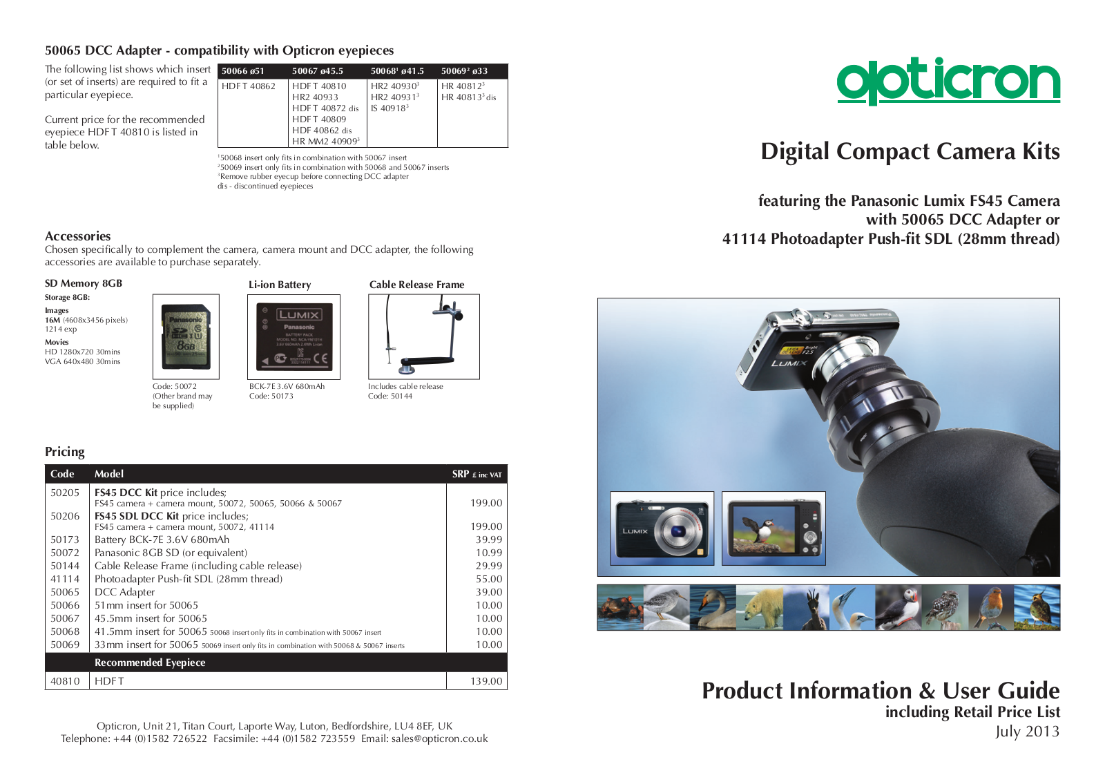 Opticron FS45 User Manual