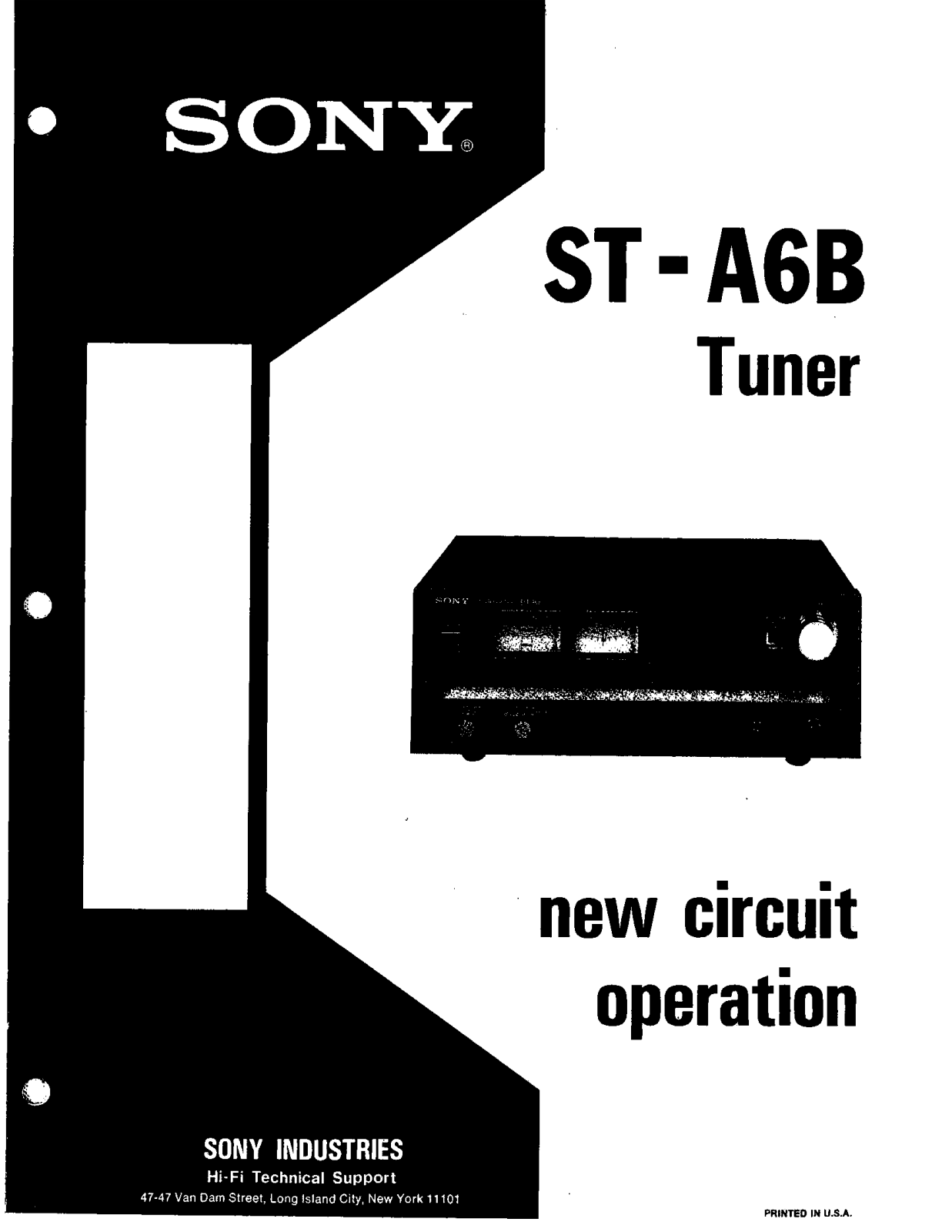 Sony STA-6-B Service manual