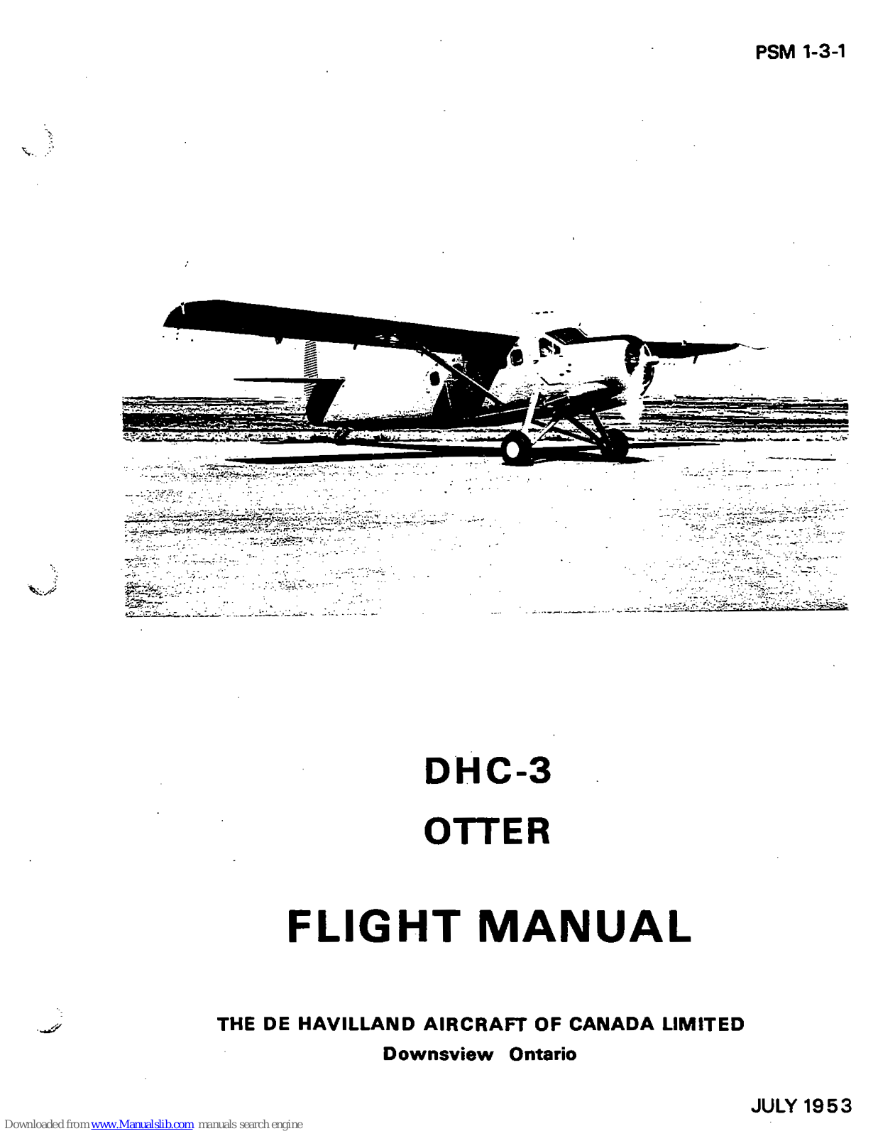 De Havilland DHC-3 OTTER Flight Manual