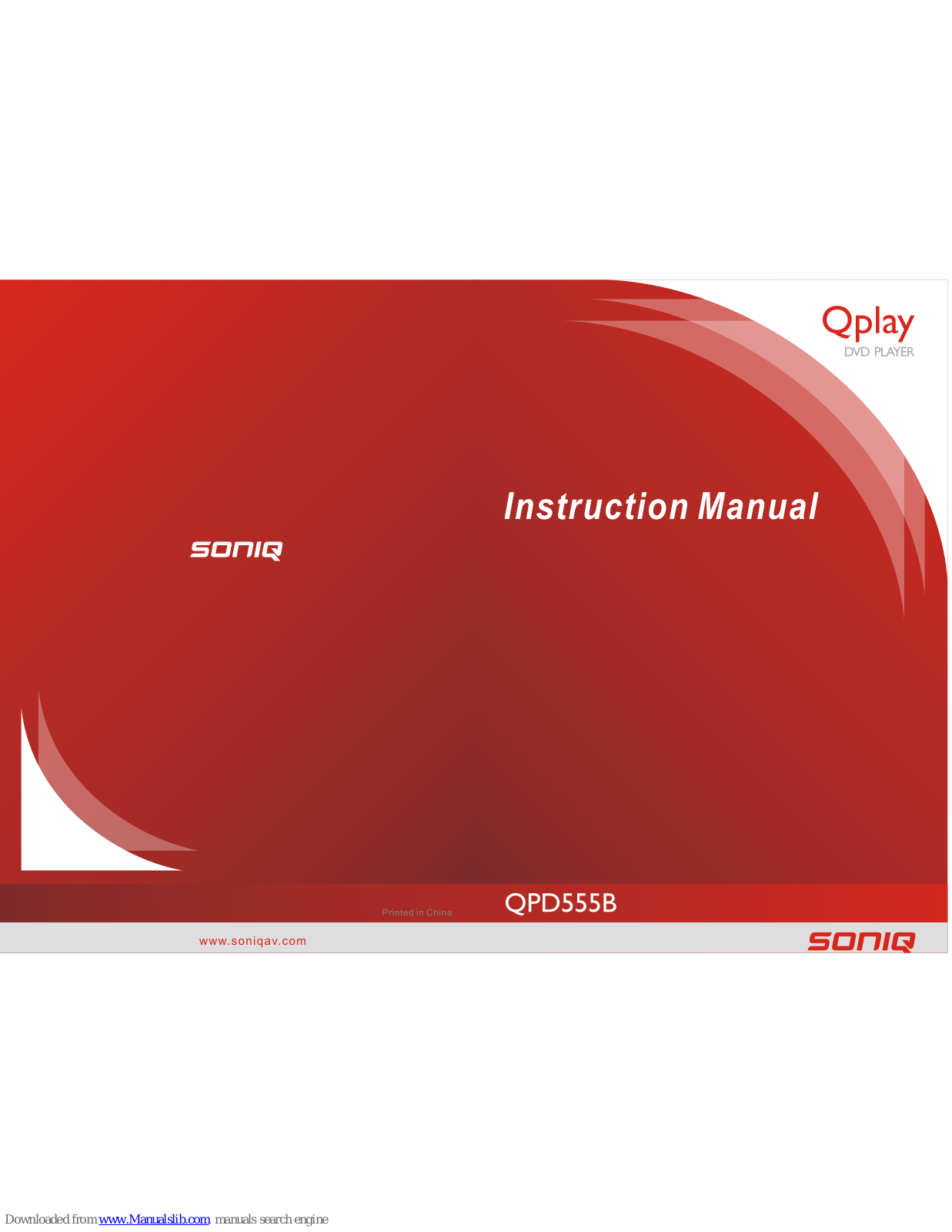 SONIQ Qplay QPD555B Insrtuction Manual