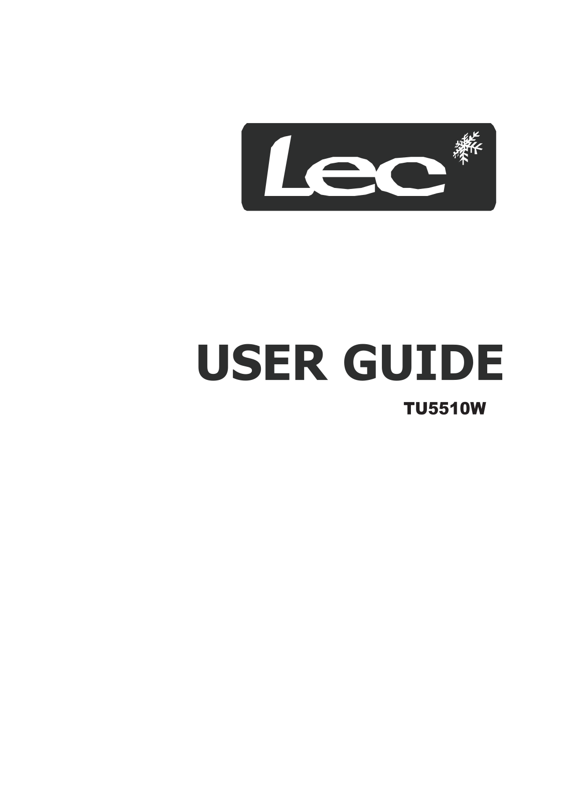 Lec TU5510W User Manual