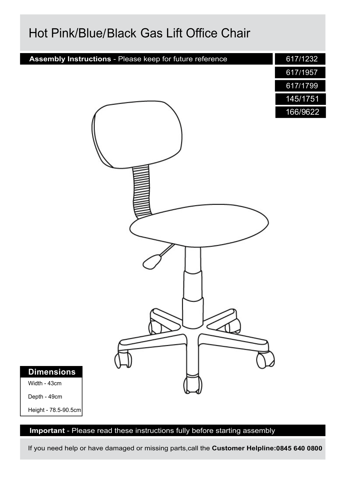 Argos 617/1232, 617/1957, 617/1799, 145/1751, 166/9622 User guide - ManualMachine.com