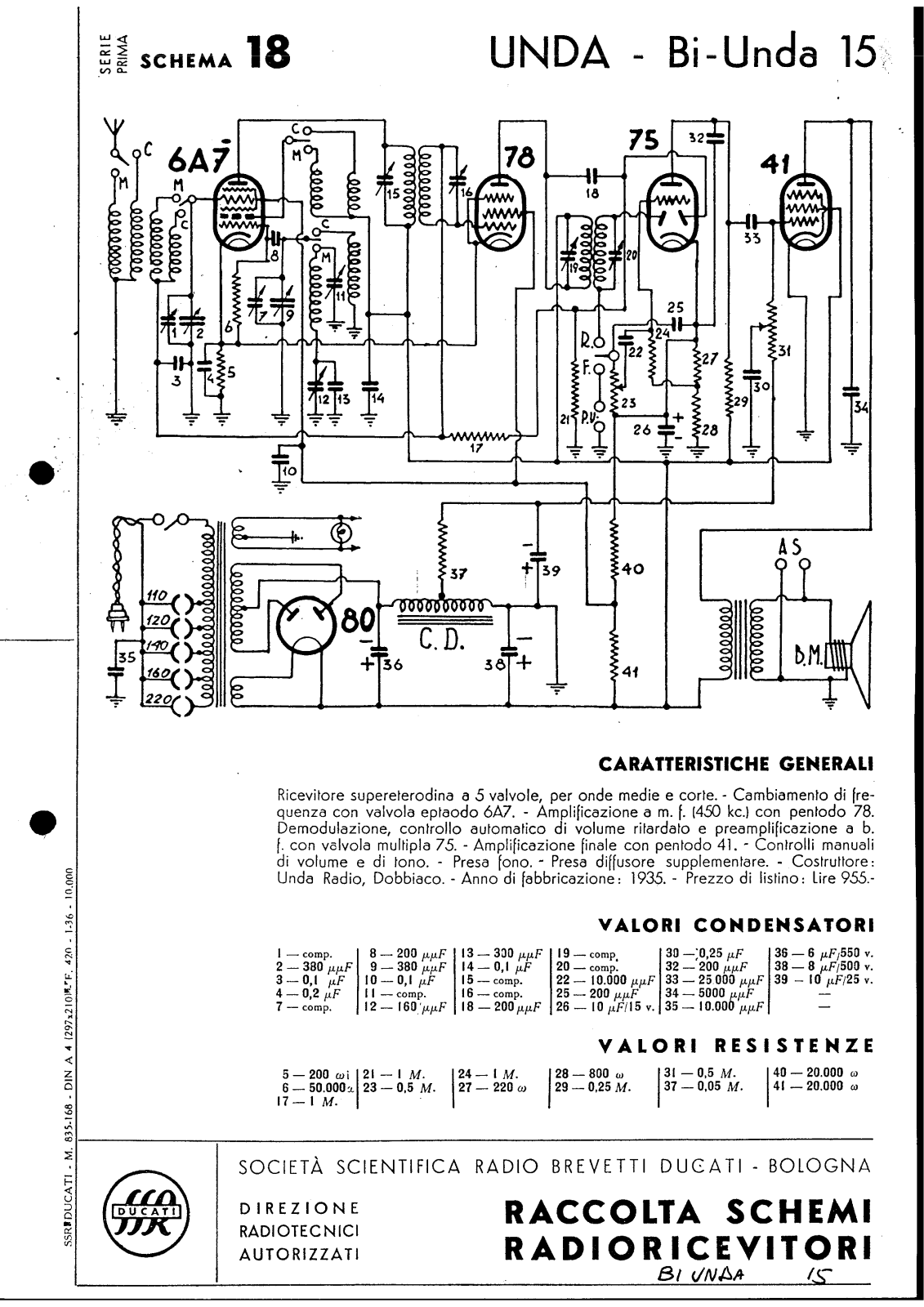 Unda Radio 15 schematic