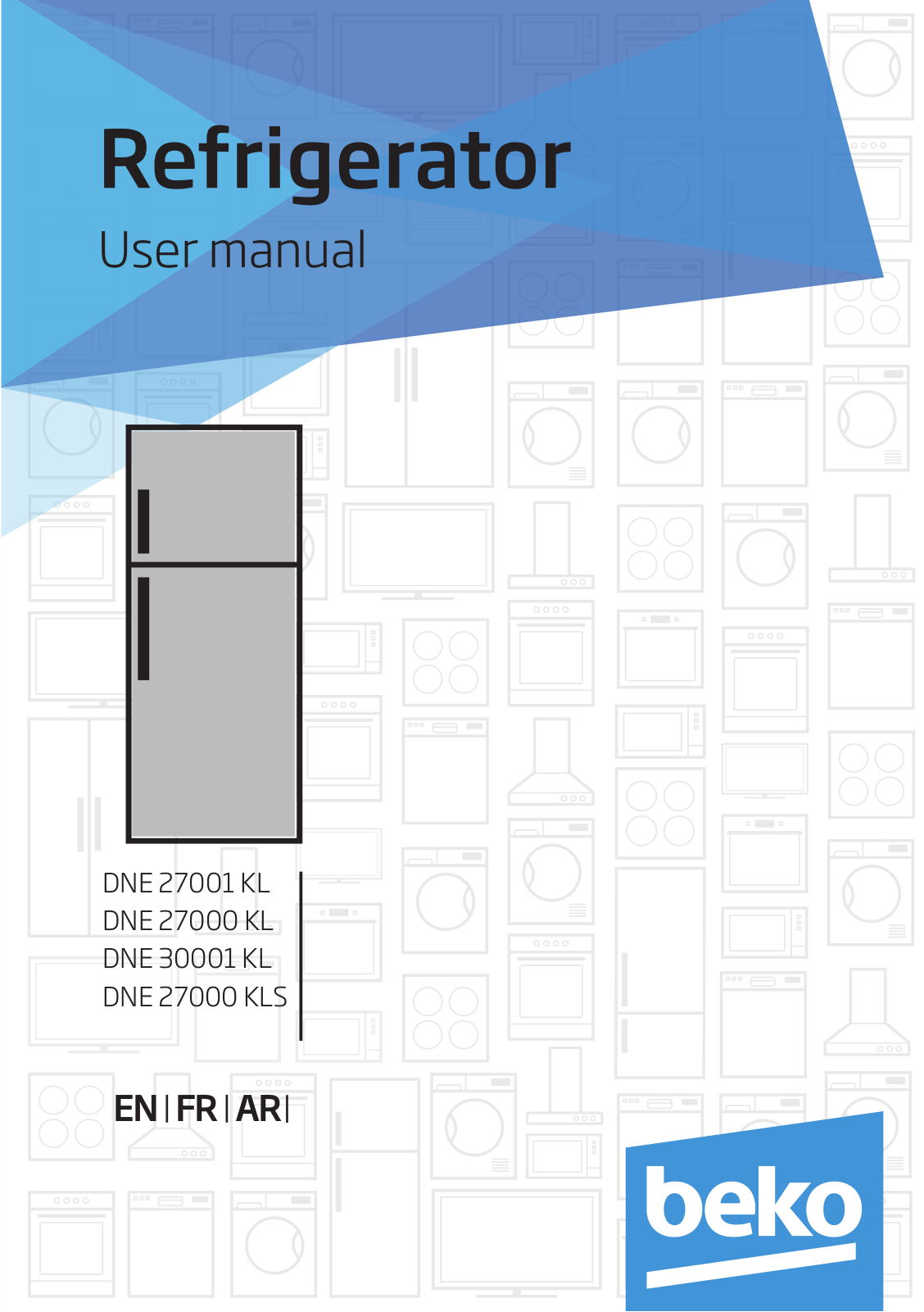 Beko DNE 27001 KL, DNE 27000 KL, DNE 30001 KL, DNE 27000 KLS User manual