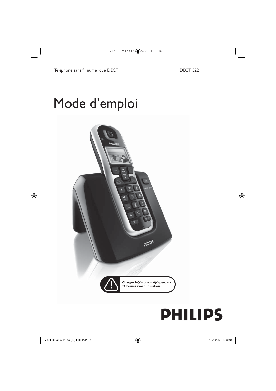 PHILIPS DECT 522 User Manual