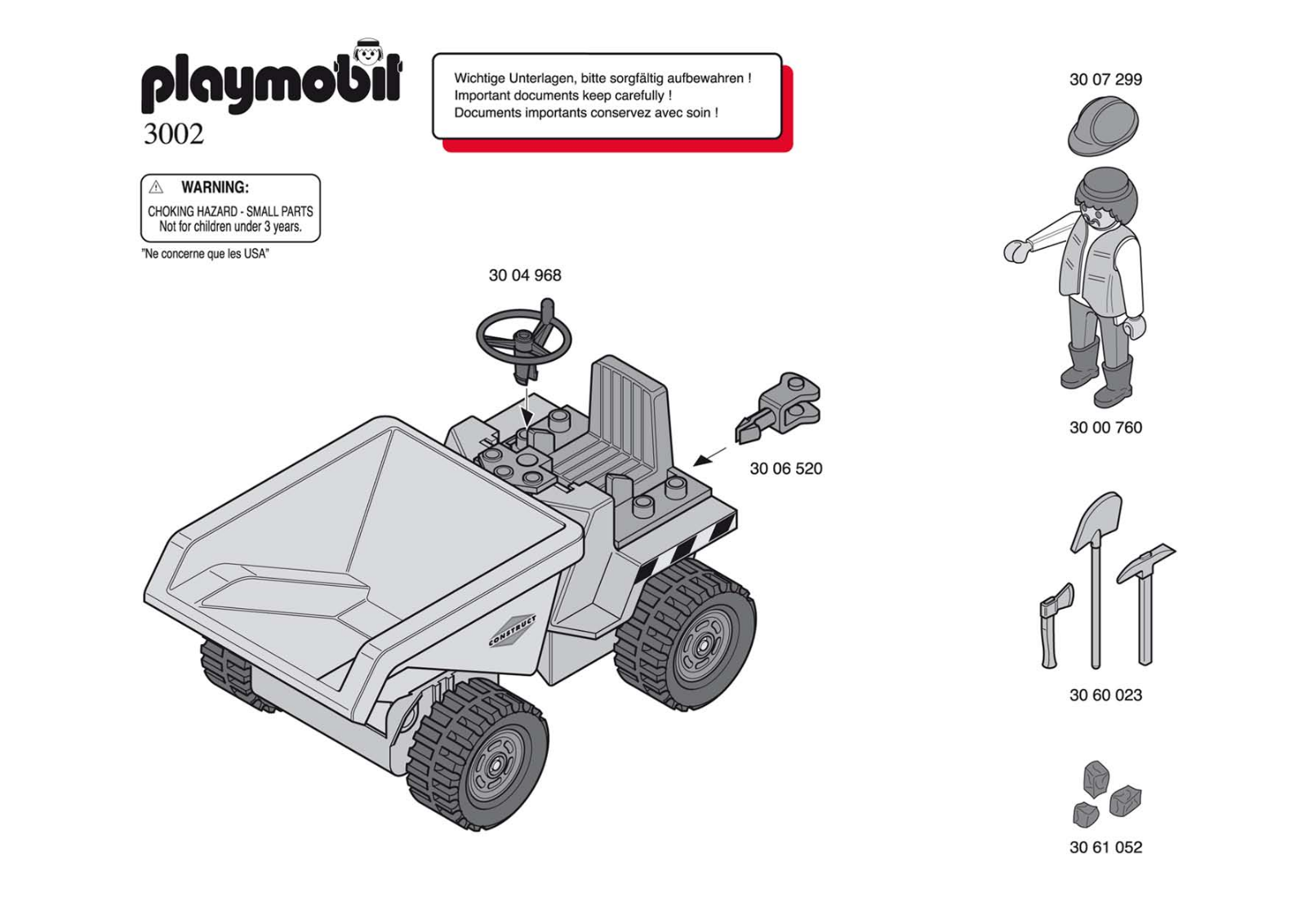 Playmobil 3002 Instructions
